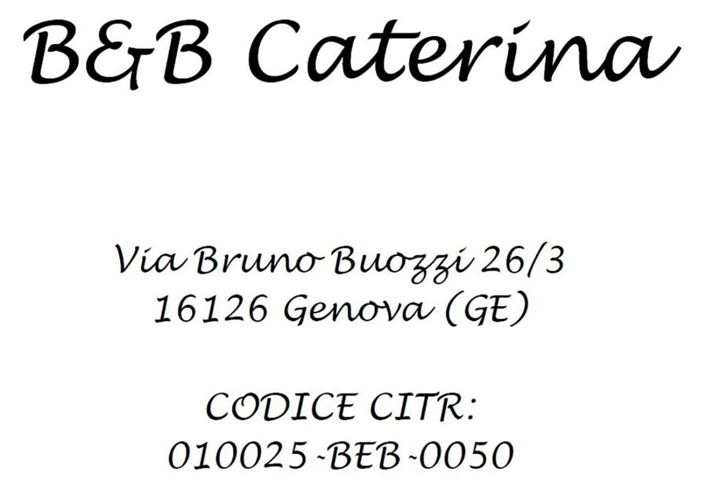 ג'נובה B&B Caterina מראה חיצוני תמונה